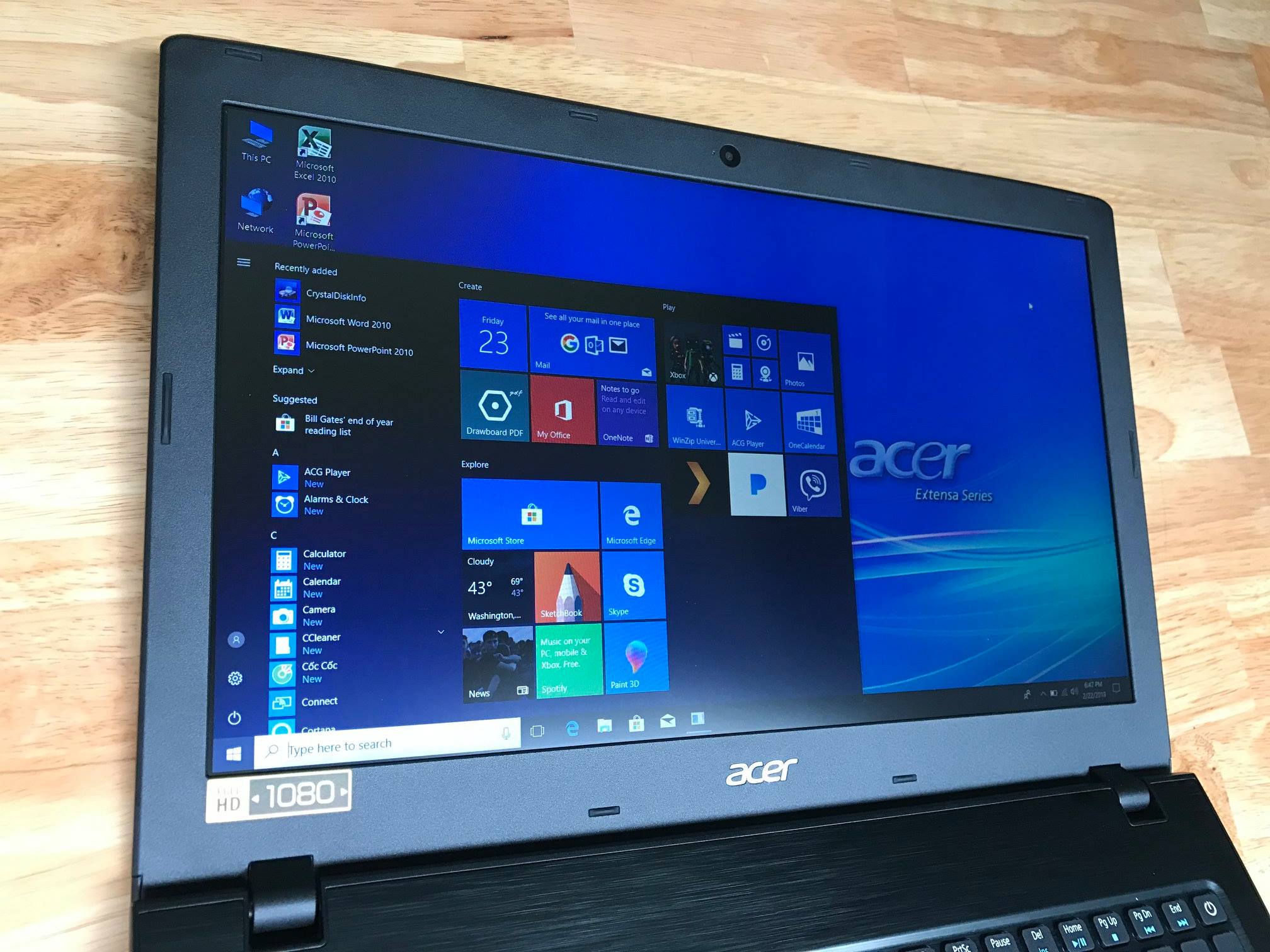 Acer E5-575, i3 7100u, 4G, SSD 128G, Full HD
