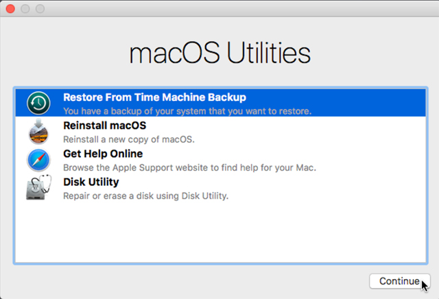 Hạ cấp MacOS xuống phiên bản cũ