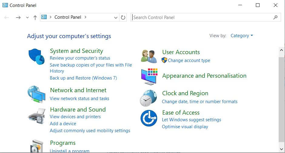 Control Panel