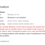 Windows Activation Failed